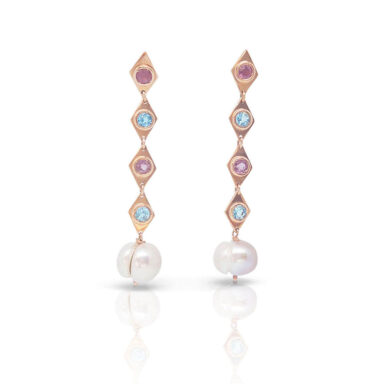 Pink Earrings by AMORI D'ORO
